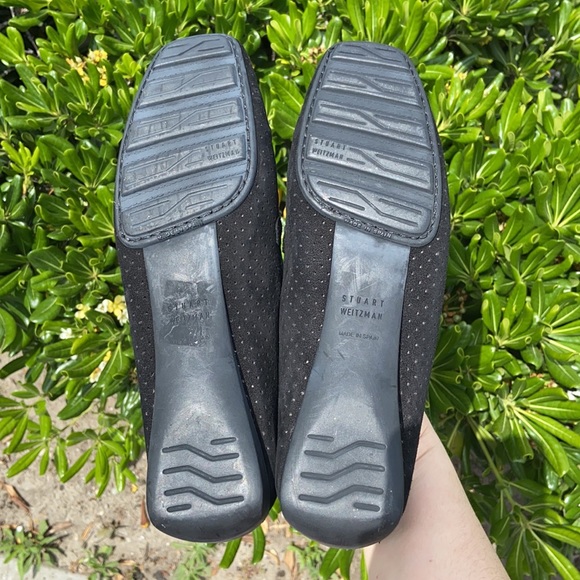 Stuart Weitzman Black Suede Driving Loafers Flats Sz 9 N - Picture 12 of 16